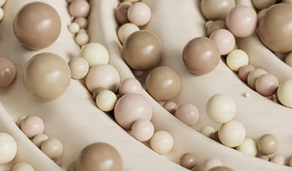 perles blanches